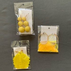 Yellow Earrings